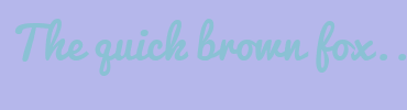 Image with Font Color 8AC1D4 and Background Color B5B7EB